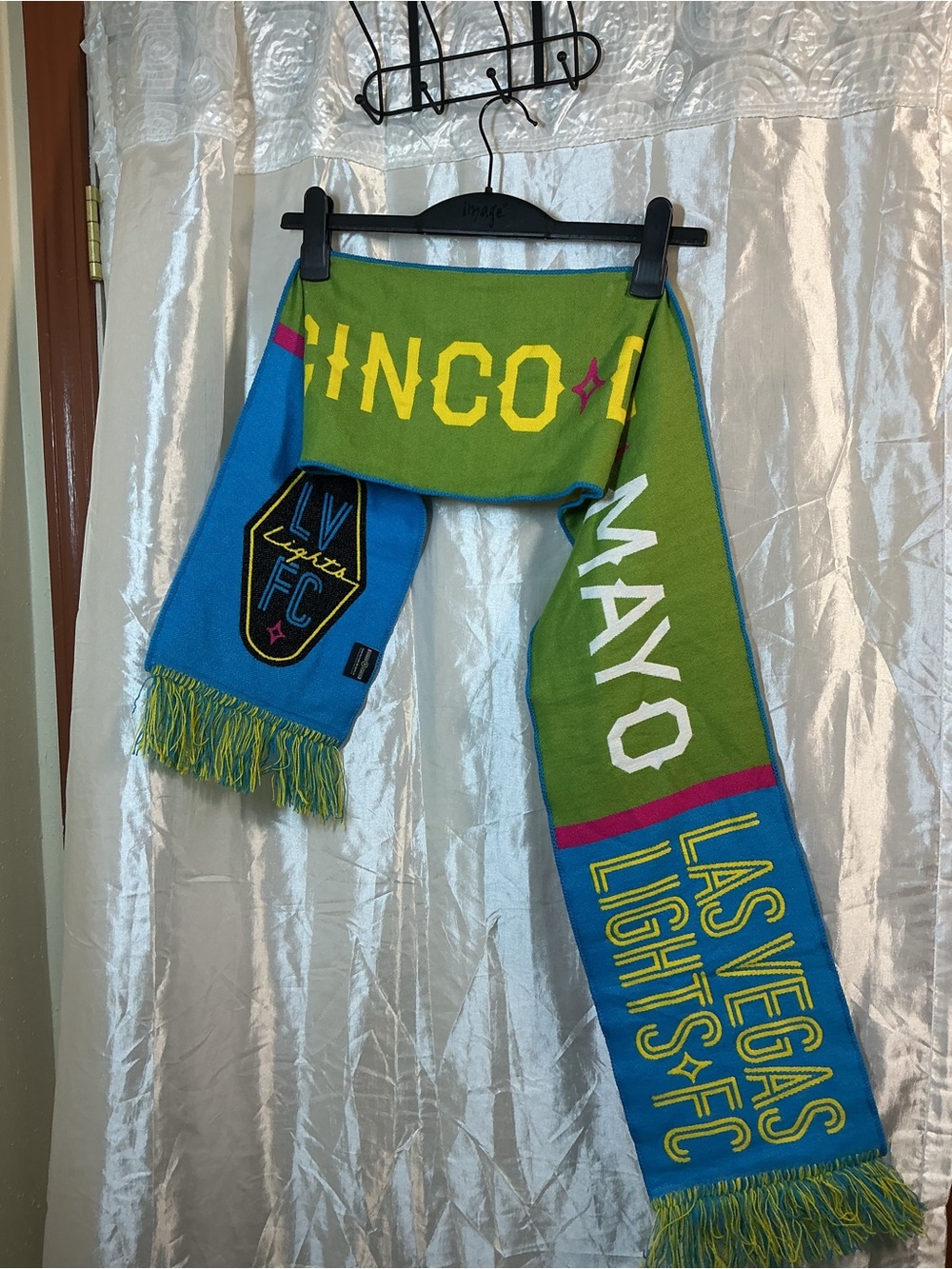Las Vegas Lights FC Supporter Scarf in Green and Blue